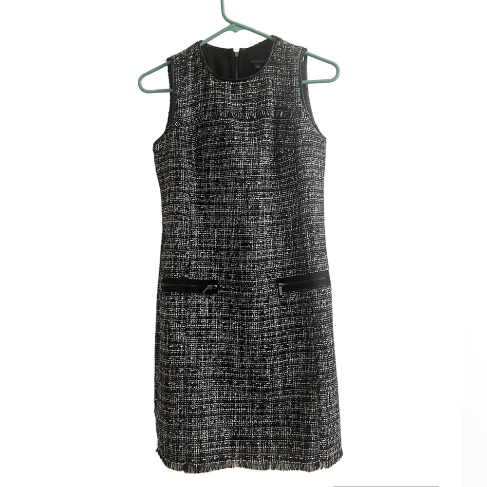 Ann Taylor Sleeveless Tweed Dress